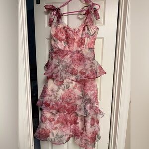 Lulu's Rose Garden Layered Kids Dress